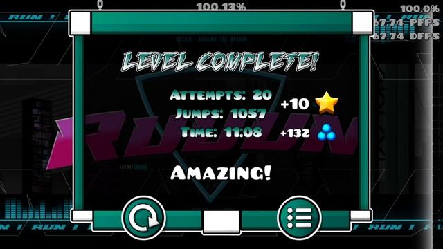Ruuun 100% | Geometry Dash | Hard Demon смотреть онлайн