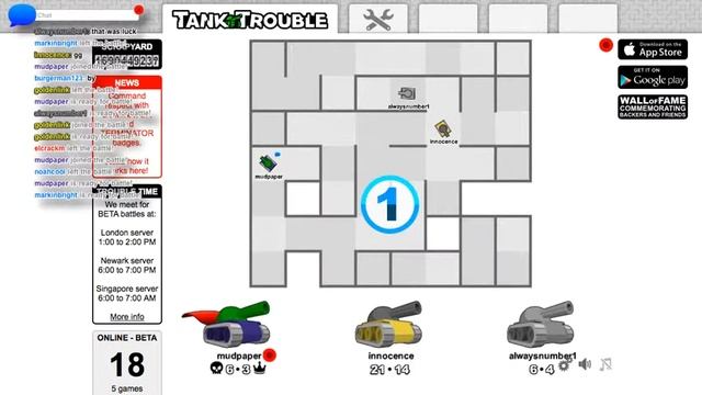 Tank Trouble Online (Free Beta): Very Skilled Players! смотреть онлайн