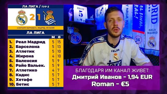 🔴 LIVE | РЕАЛ МАДРИД - РЕАЛ СОСЬЕДАД 2:1 | Стрим после матча | Юра Калинов смотреть онлайн