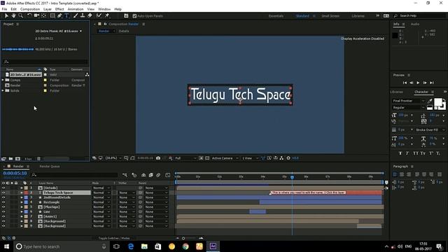 How to Make Intros Using Adobe After Effects in Telugu Telugu Tech Buzz смотреть онлайн