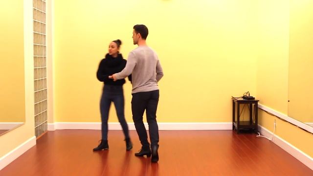 Salsa Right Turn - Beginner Salsa Turns On2 | TheDanceDojo.com