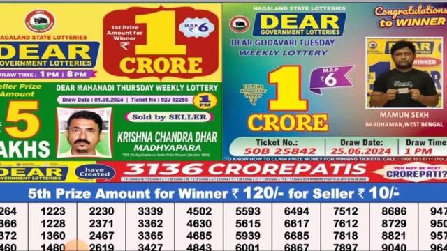 Nagaland State Dear lottery Result Live | Nagaland State Dear Pelican Wednesday Weekly lottery 8pm смотреть онлайн