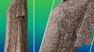 Туника спицами в технике ленивый реглан 🔥Размер 58-60🦋