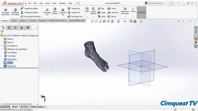 Planes Parallel to the Screen - SolidWorks 2016 смотреть онлайн