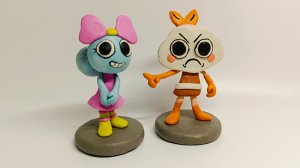 Мир Денди лепим Шримпо креветку из пластилина