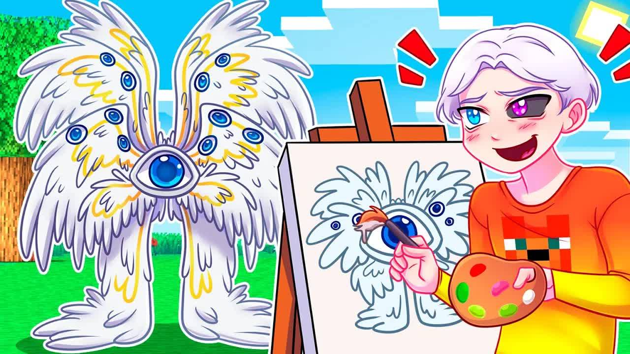 😨 Майнкрафт но МЫ ПОЛУЧАЕМ ВСЕ ЧТО РИСУЕМ! смотреть онлайн