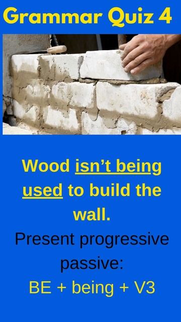 Grammar Quiz: Active Or Passive Verb? (4) #passive Voice #active Passive #Englishverbtenses