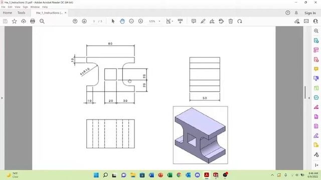 SolidWorks CSWA Practice Episode 1 | Homework 1 смотреть онлайн