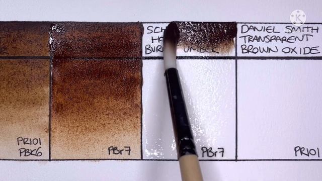 Burnt Umber Watercolor Comparison - Rembrandt - Daniel Smith - Schmincke - Cotman - Van Gogh смотреть онлайн