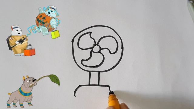 Рисование и раскраска вееромTable Fan and Hand Fan For Kids смотреть онлайн
