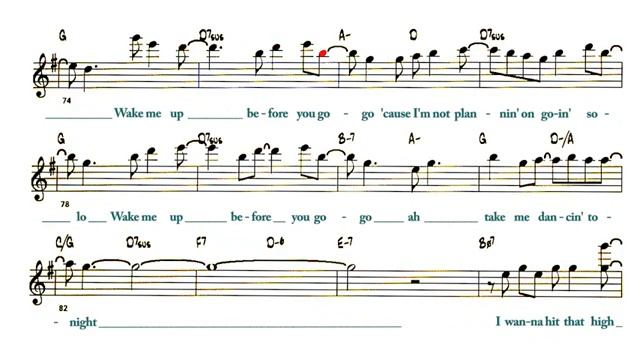 Wake Me Up Before You Go-Go - ( Eb 🎷) смотреть онлайн