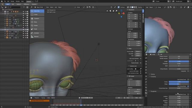 Blender 2.8 - Character modelling 07 - Hair grooming смотреть онлайн