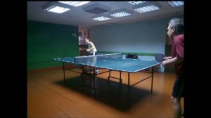 Настольный теннис замедленная съемка