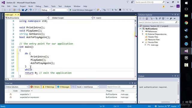 [Udemy UE4 C++] 023 Using do and while in C смотреть онлайн
