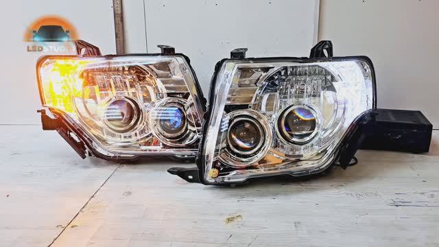 Mitsubishi Pajero тюнинг фары светодиодные смотреть онлайн