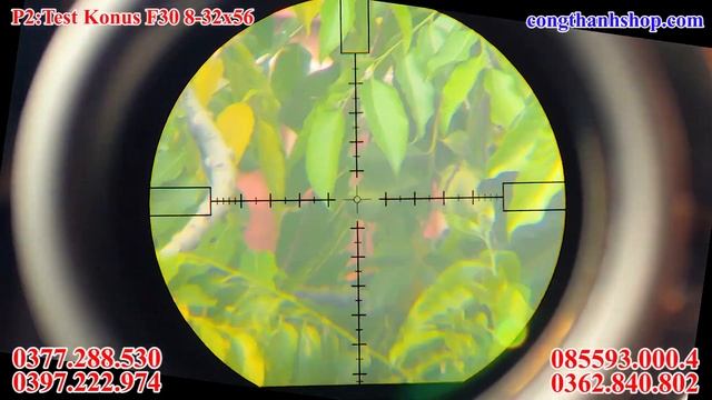 P2:Test Kính Italia Konus F30 8-32x56,siêu Xa 500m,tâm Khắc Kính FFP,BẢO HÀNH NHẢY TÂM,siêu Nét