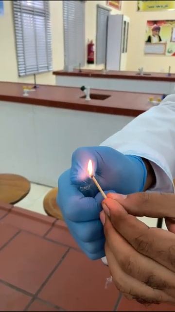 الكشف عن غاز الهيدروجين باللهب، حيث يحترق وسماع فرقعه 🔥 #chemistry #hydrogen смотреть онлайн