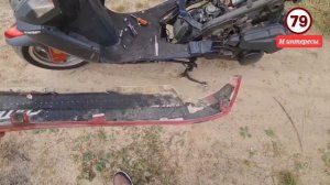 Снятие пластика китайского скутера для покраски