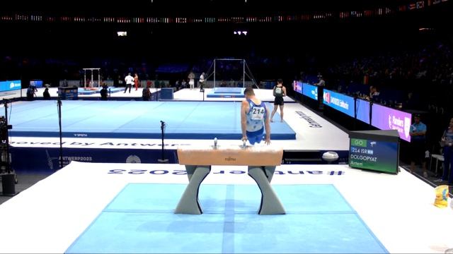DOLGOPYAT Artem (ISR)_2023 Artistic Worlds, Antwerp (BEL)_Qualifications_Pommel Horse смотреть онлайн