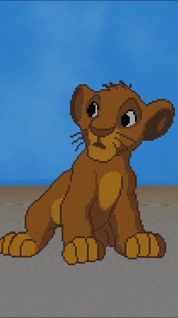 #minecraft #pixelart #корольлев #симба смотреть онлайн