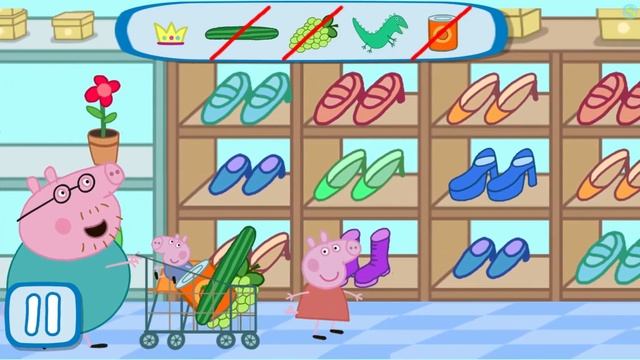 Peppa Pig at the Supermarket - Свинка Пеппа в Супермаркете (Android). смотреть онлайн