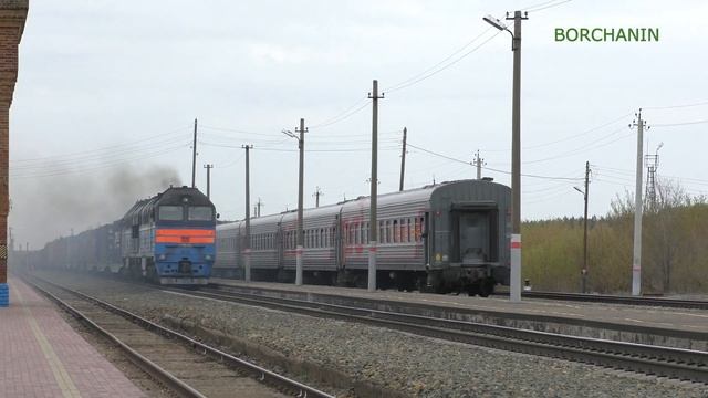 [ОРЕНБУРГ] "Гудка тревожный бас" Встреча 2ТЭ10УТ-0001Б и 2ТЭ116У-0010 / 2te116u very smoke смотреть онлайн