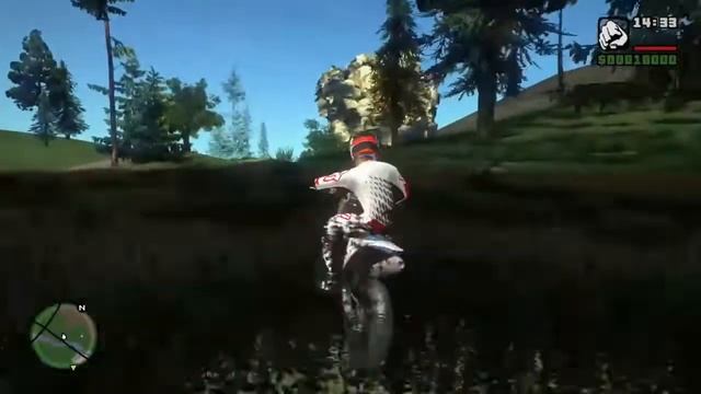 GTA San andreas mod Skin Motocross rider HCJ Helmet Fox 360 download смотреть онлайн