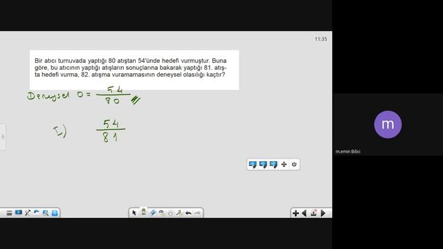 11 sınıf mat teorik deneysel olasılık2020 04 22 смотреть онлайн