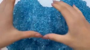 Blue Slime ASMR video/Синие Слаймы АСМР видео.