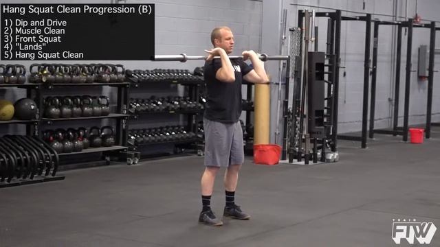 Hang Squat Clean Progression (B) смотреть онлайн