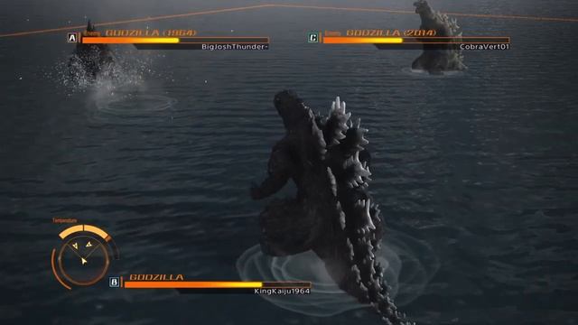 Godzilla PS4 Online Battles: Godzilla (Spiral Breath) vs Godzilla 1964 and Godzilla 2014 смотреть онлайн