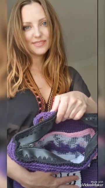 Рюкзак из хлопкового шнура своими руками #handmade #crochet #bag смотреть онлайн