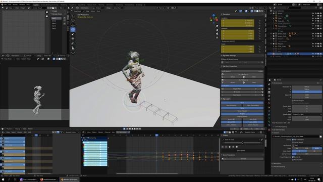 How To Copy Paste Foot IK Movements To Another Leg in Blender Rigify rig. Tutorial. смотреть онлайн
