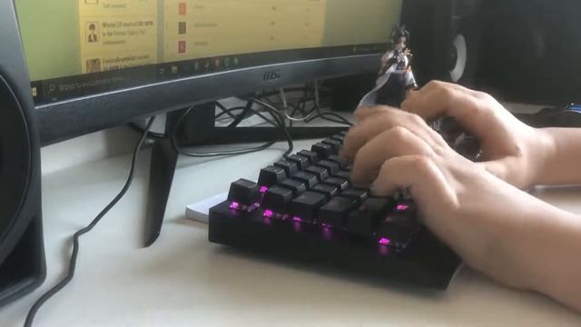 Razer Blackwidow V3 Yellow Switch Sound Test