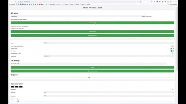 Smart Weather Cube with clock