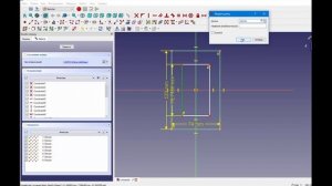 FreeCad Стенка разной толщины