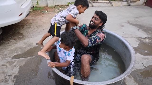 பிரியாணி அண்டா Swimming Pool for Summer 2024 !! ICE COOL Fun at Home смотреть онлайн