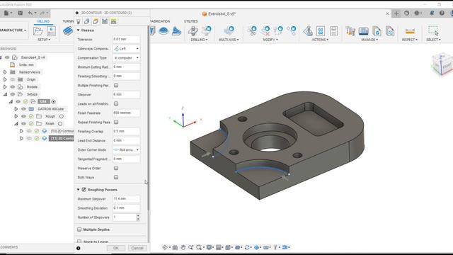 Fusion 360 CAM Tutorial #76 | Fusion 360 Mill 2D Toolpath Basic Beginners смотреть онлайн