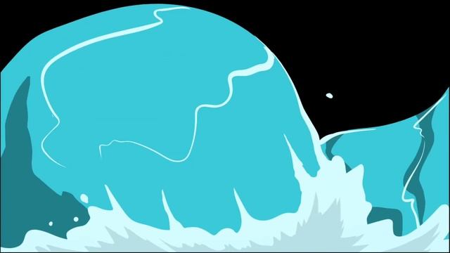 Anime Water Wave Transition Effect Black Screen / Greenscreen HD for Vlogs смотреть онлайн