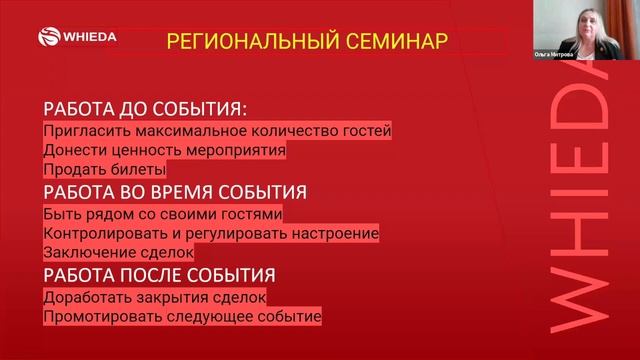 🔴 WHIEDA I ВАЖНОСТЬ МЕРОПРИЯТИЙ, ТЕХНОЛОГИЯ И ОРГАНИЗАЦИЯ I INTERNATIONAL DIRECTOR ОЛЬГА МИТРОВА смотреть онлайн