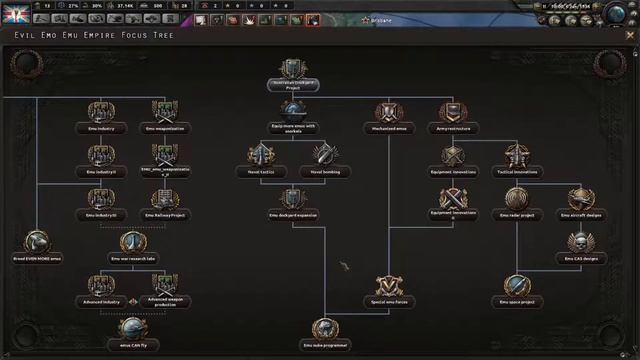 (hoi4) evil emo emu empire mod showcase смотреть онлайн