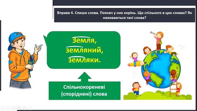 Спільнокореневі слова і різні форми одного слова