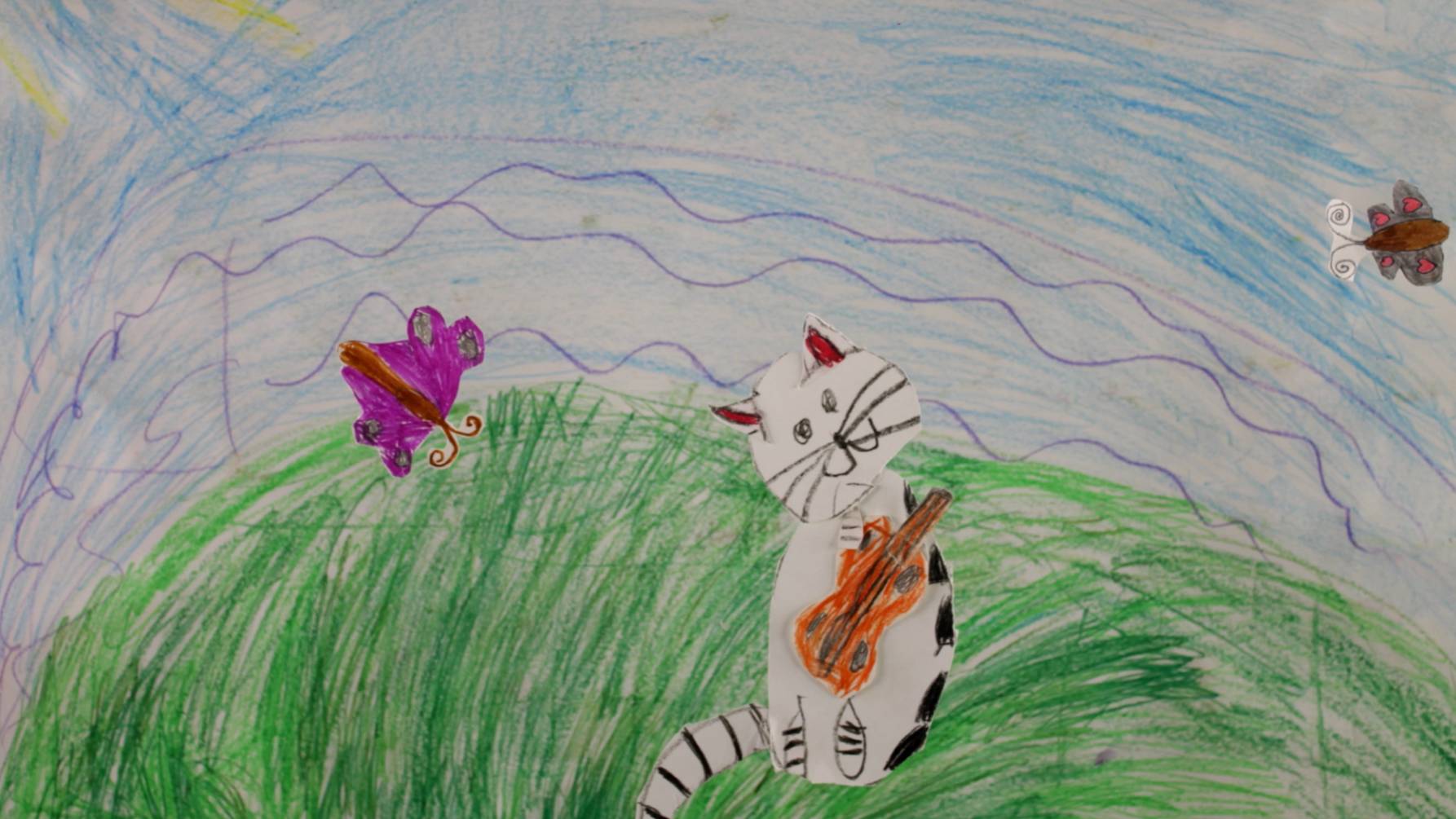 Котик и Бабочка_ручные титры