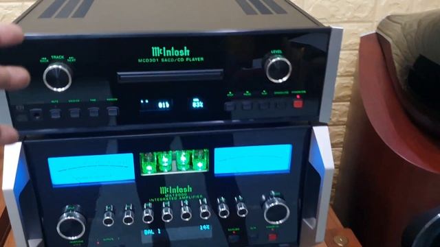 Mcintosh MA-12000 + MCD-301 + B&W 803D3. LH 03436.12345