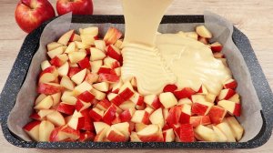 Все смешал и в духовку! Простой и быстрый рецепт яблочного пирога! Выпечка к чаю