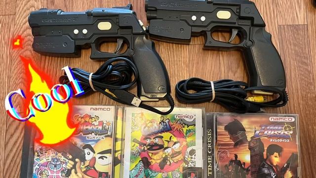 Let's play shooting game with Namco Guncon & Sega Saturn lightgun смотреть онлайн