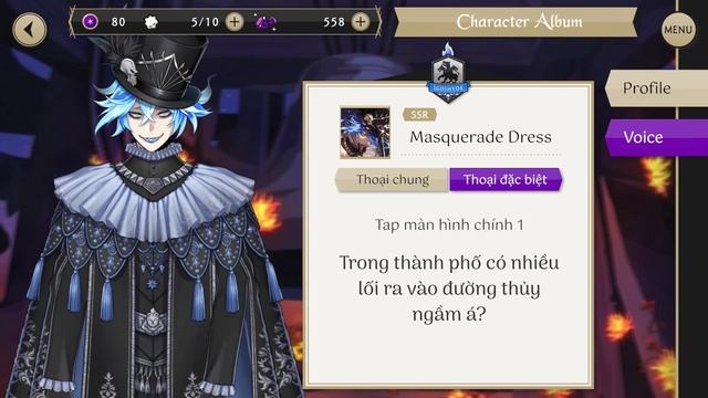 [TWISTED WONDERLAND] Voiceline SSR Idia Shroud (Event Glorious Masquerade - Vietsub) смотреть онлайн