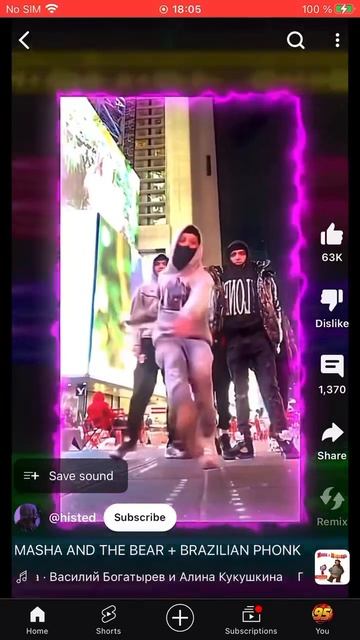 Masha and the bear + Brazilian phonk смотреть онлайн