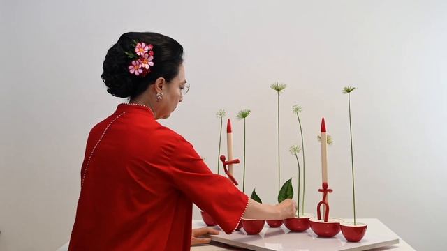 Ikebana Creative Jiyuka 34  Ikebana  Ikenobo Jiyuka For Independence Day