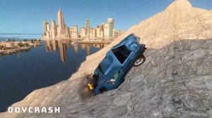 GTA 4 Cliff Drops Crashes with Real Cars mods #22